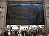 A split-flap departure board at Gare du Nord, Paris, in 2007