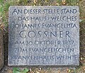 Johannes Evangelista Gossner, Lützowstraße 26, Berlin-Tiergarten, Deutschland