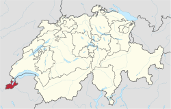 Kantoni sijaitsee Lounais-Sveitsissä.