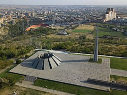Genocide Memorial complex from air on a sunny day, September 2017.jpg