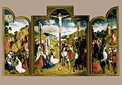 Triptych z Kalvárie, Giusto di Ghent, 1465.