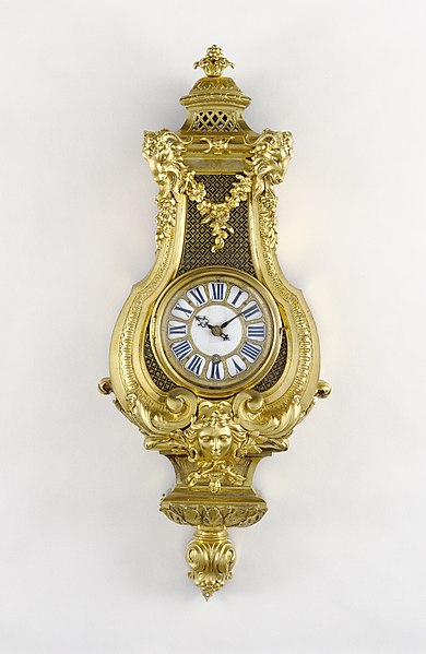 J. Paul Getty Museum: Wall Clock; Attributed to André-Charles Boulle (French, 1642–1732, master before 1666); Paris, France; about 1710; Gilt bronze; 