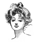 Gibson Girl, created 1898