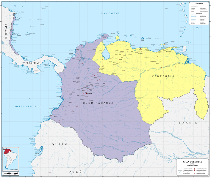 File:Gran Colombia in 1819.svg