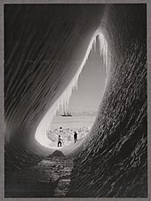 Grotto in an iceberg, 5 January 1911, photographed by Herbert Ponting Grotto in an iceberg.jpg