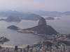 Bay of Guanabara, with Rio de Janeiro in the foreground, and Niterói across the bay