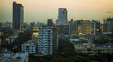 Skyline of Dhaka at night