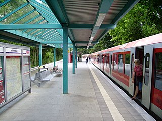 <span class="mw-page-title-main">Hochkamp station</span> Railway station in Hamburg, Germany