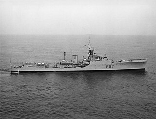 HMS <i>Russell</i> (F97) 1957 Type 14 or Blackwood-class frigate of the Royal Navy