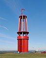 The mining lamp memorial at day...