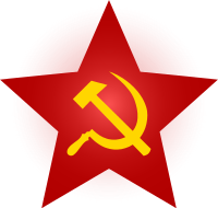 Hammer and Sickle Red Star with Glow.svg