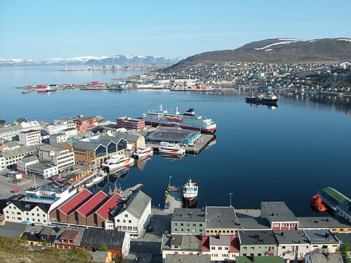 View of Hammerfest in mid-June 2005