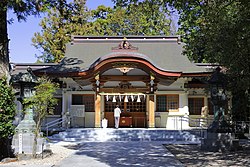 Harina Jinja Shrine Haiden, Onegakoshi Hirabari Tempaku-cho Tempaku Ward Nagoya 2021.jpg