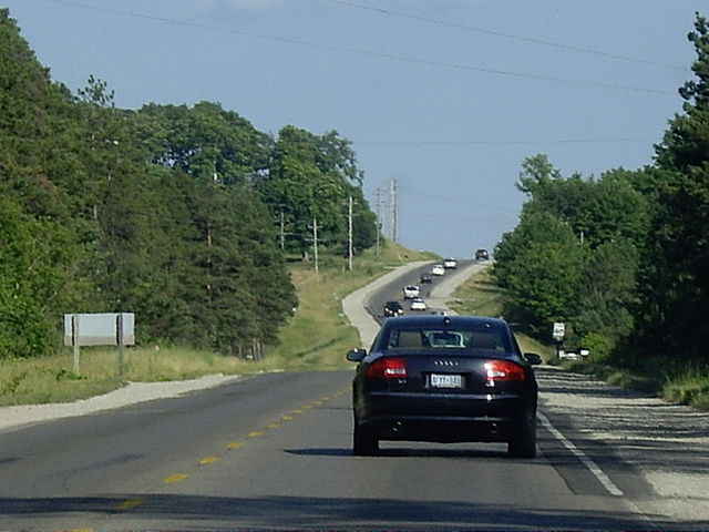 Highway 6 looking south near Wiarton.