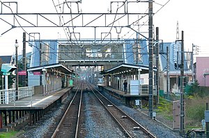The station platforms in November 2018