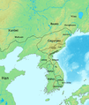 Dinasti Han memusnahkan Wiman Joseon, dan menubuhkan Empat Komanderi.