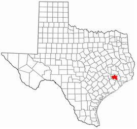 Localisation de Houston