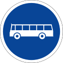 2. Perintah menggunakan jalur atau lajur lalu lintas khusus mobil bus