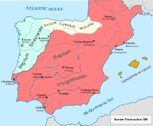 Iberski polotok okoli leta 500 našega štetja