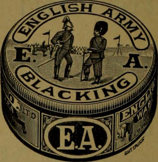 English Army Blacking from 1895