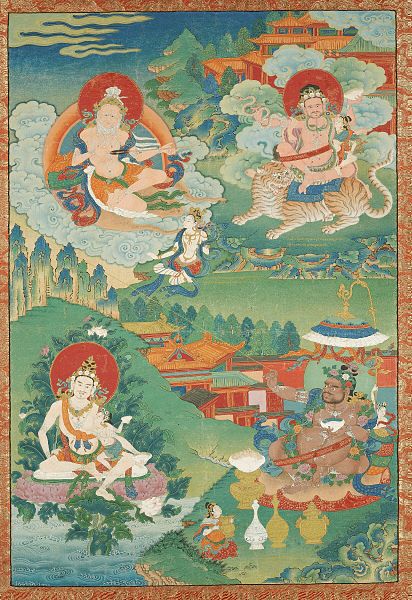 Indian Buddhist Mahasiddhas, 18th century, Boston MFA.