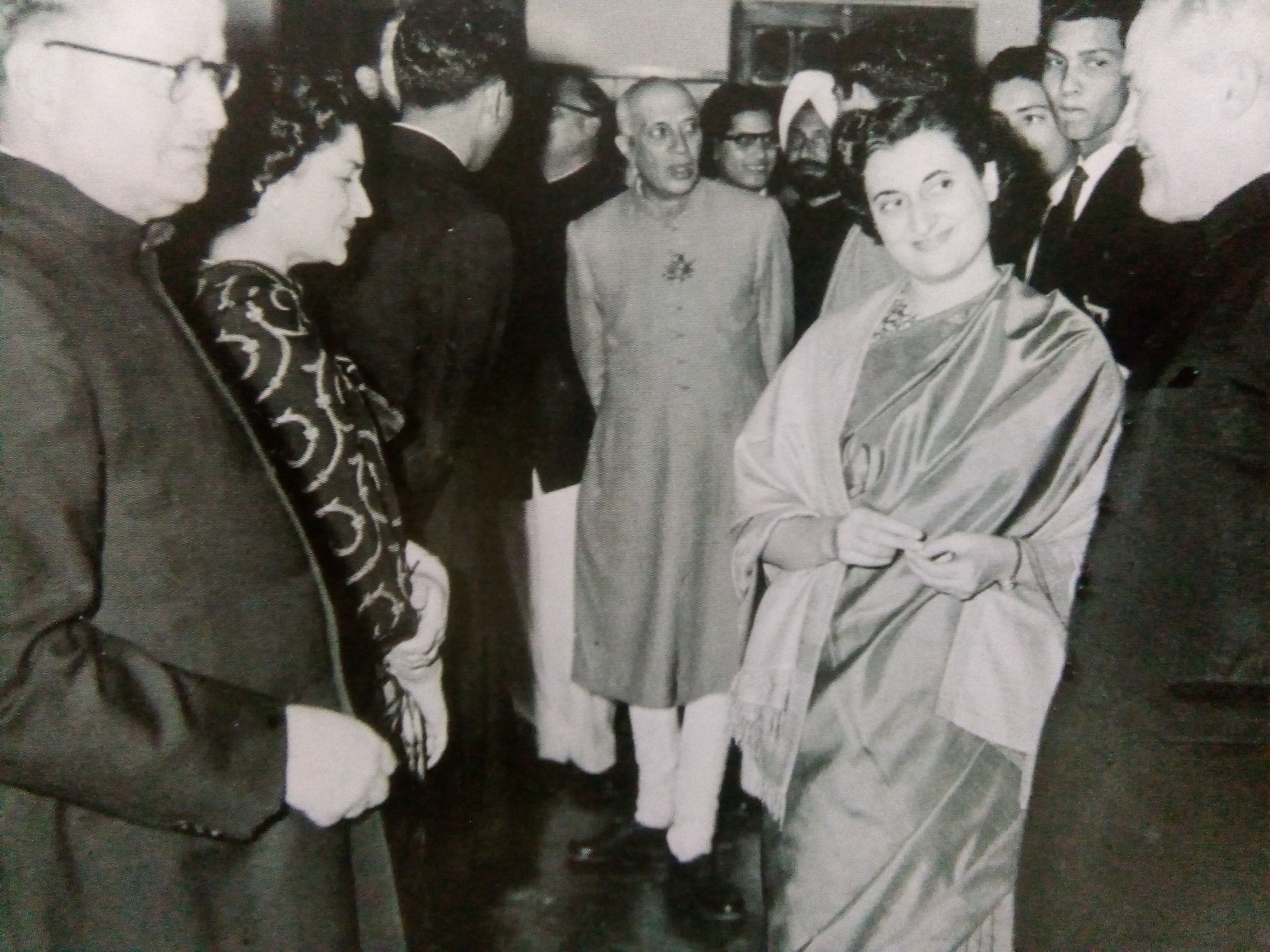 jawaharlal nehru with indira gandhi