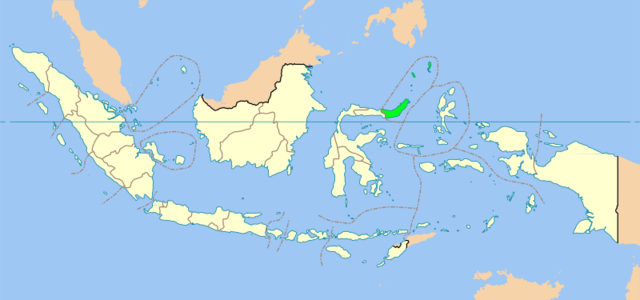 Lokasi Sulawesi Utara di Indonesia