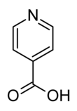 Skeletal formula Isonicotinic acid.png