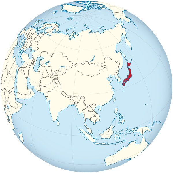 Japan on the globe (Asia centered).svg