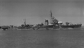 戦後の第二十一号掃海艇 （1945年9月16日 青島）