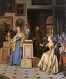 Jean Carolus, 1880, En casa del Anticuario, óleo sobre lienzo, 96 x 78. cm, colección privada