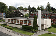 A meetinghouse for the Church of Jesus Christ of Latter-day Saints in Oslo Jesu kristi kirke oslo.jpg