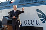Joe Biden Bipartisan Infrastructure Law speech at Falls Road Amtrak maintenance building in Baltimore P20230130AS-0718.jpg
