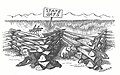 John Routt crawls through the rails Political Cartoon, Denver Mirror, 1876 September 1.jpg
