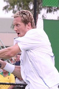 Jonas Bjorkman 2007 Australian Open mens doubles R1.jpg