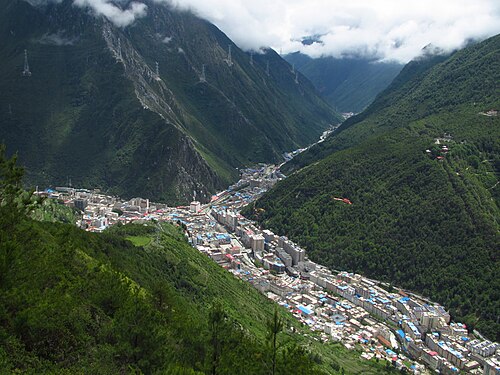 Kangding from above