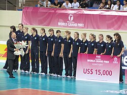 Kazakhstan women's national volleyball team. World Grand Prix 2011.jpg