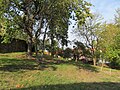 Sloping garden of a former parish homestead