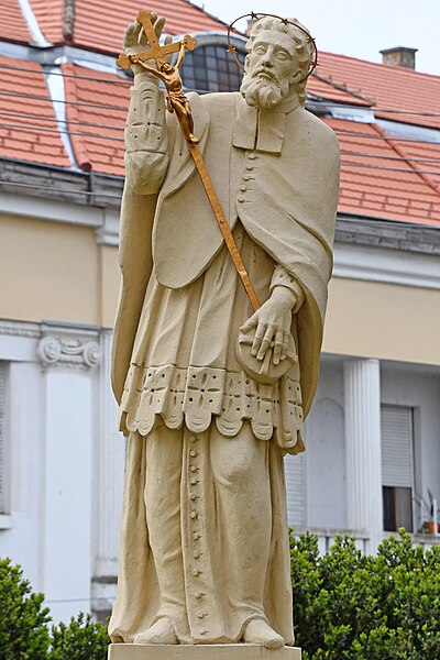 File:Kiskundorozsma, Nepomuki Szent János-szobor 2021 06.jpg