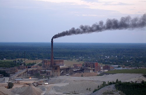 Kiviõli Oil Shale Processing & Chemicals Plant in Ida-Virumaa, Estonia