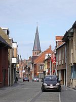 Sint-Martinuskerk gezien vanuit de Dorpsstraat