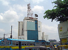 A telecommunications tower belonging to service provider Tata Communications Kolkatavsnl.JPG