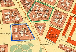 Stadsingenjörskontorets karta 1940.