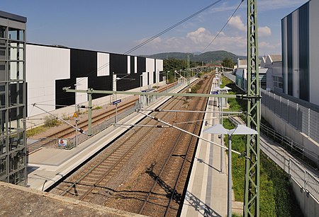 Lörrach S Bahn Haltestelle Schwarzwaldstraße