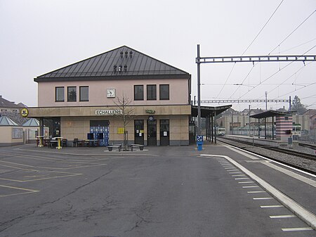 LEB Gare Echallens Vue Générale 06.03.2011