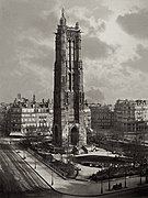 La tour après son dégagement, vers 1867.
