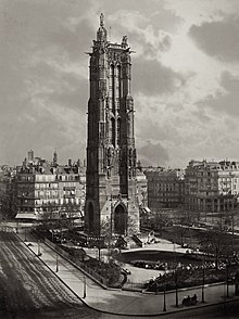 La Tour St. Jacques La Boucherie a Paris by Charles Soulier, 1867 La Tour St. Jacques La Boucherie a Paris ca. 1867.jpg