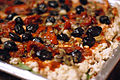 Lasagna with olives, October 2008.jpg