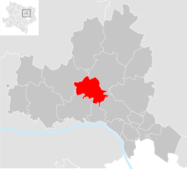 Poloha obce Leitzersdorf v okrese Korneuburg (klikacia mapa)