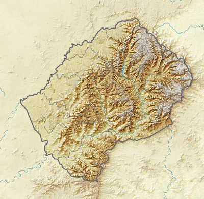 Location map Lesotho